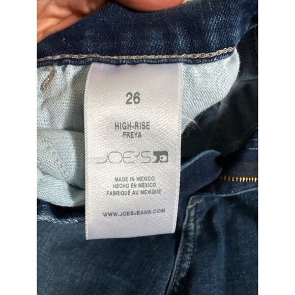 Joes Jeans High-Rise Freya Womens Denim Jeans Size 26 Medium Wash Frayed Hem - Picture 4 of 4